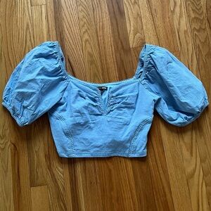Fashion Nova cropped puffy sleeve blouse, women’s size XL